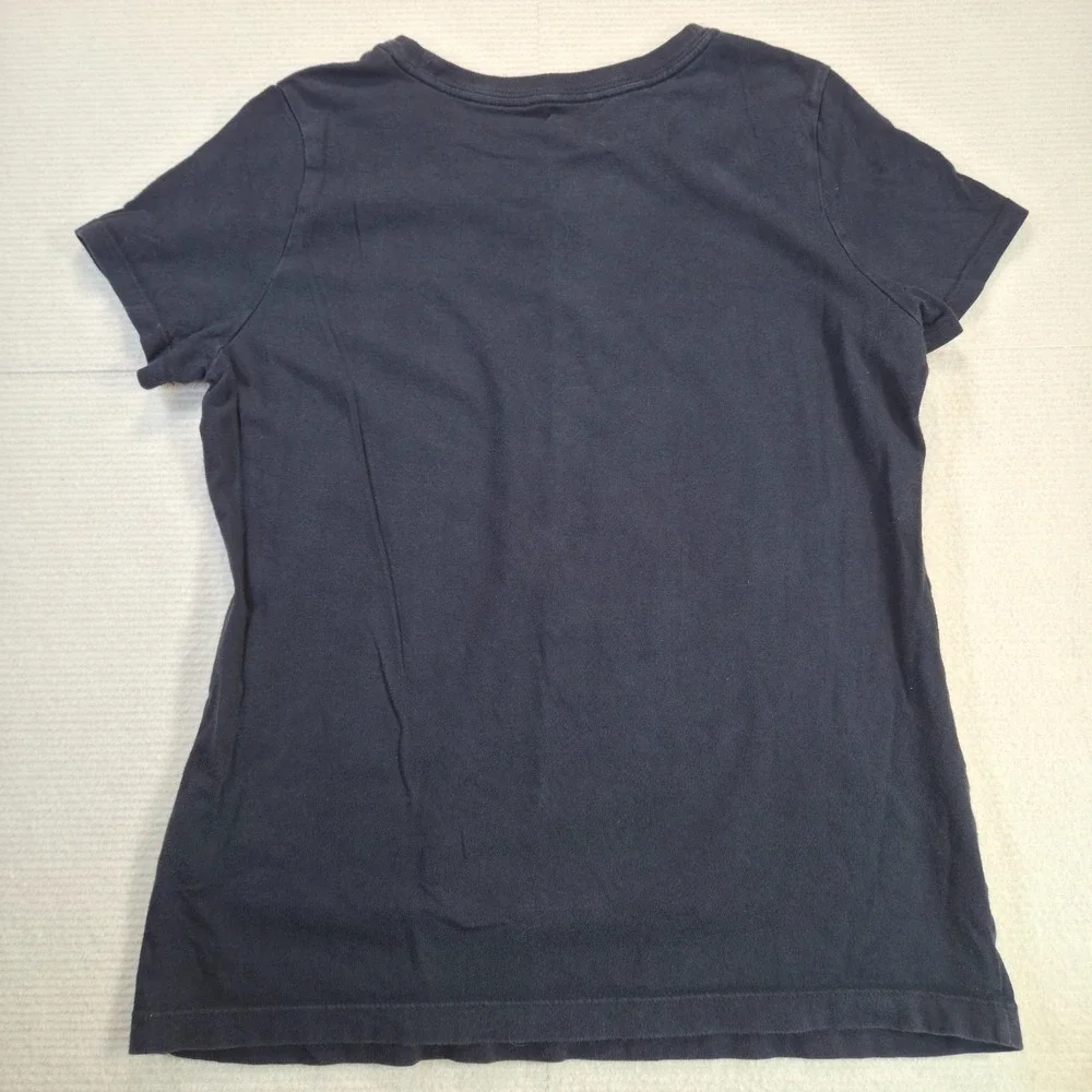 Just Do It Nike Girl's XL Black Top with Pink Writing